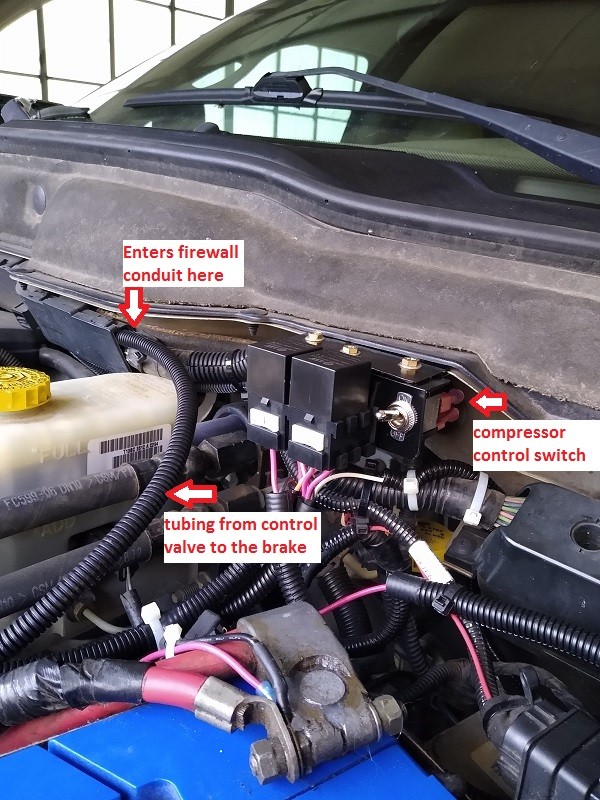 PacBrake relays and toggle sw to disable compressor.jpg