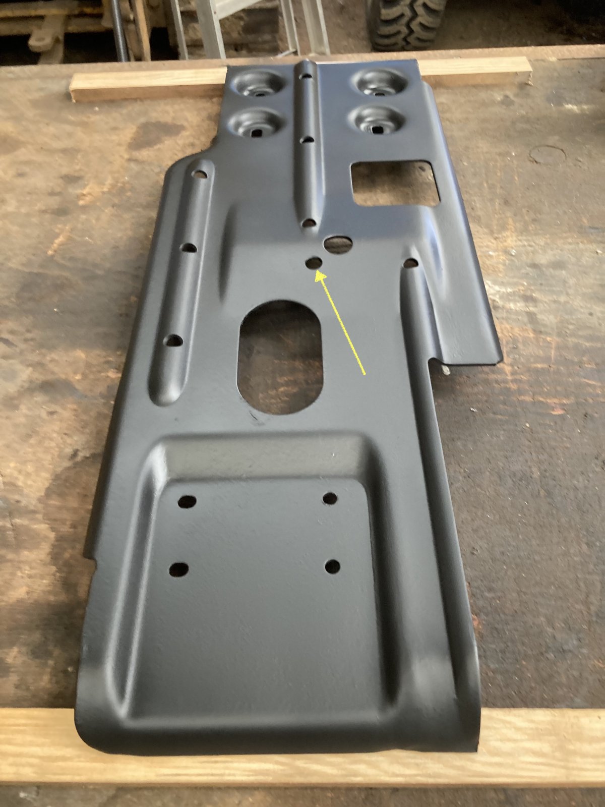 Skid plate drilled.JPG