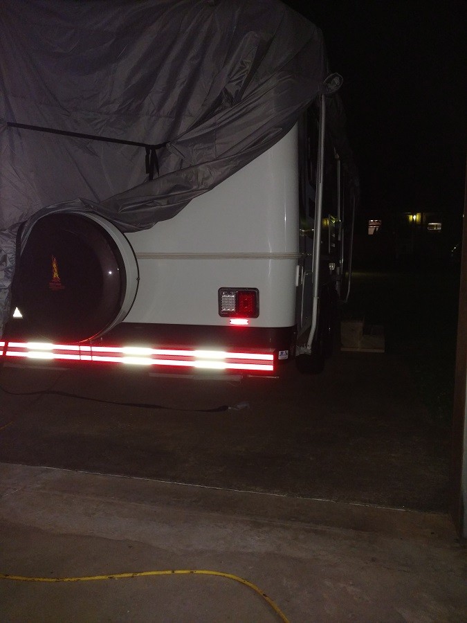 Tail light with final DOT tape install and Grote prismatic reflector added.jpg