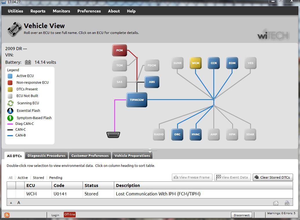 wiTech Screen shot no ECU comms.JPG
