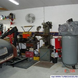 LeRoi compressor and Clausing milling machine