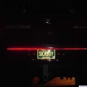 white lightning tail light bar