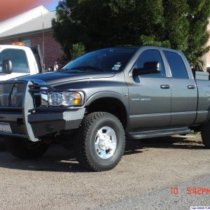 Newly color matched replacement bumper and tool box