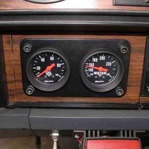 Dual Autometer gauges