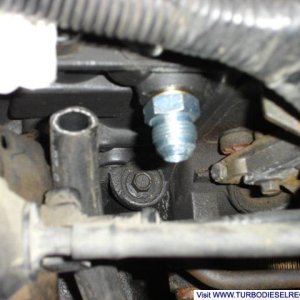 1/2" ID fitting @ injection pump
