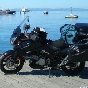 My bike at Port Angeles, WA
