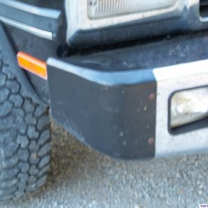 Plastic end cap and light detail
