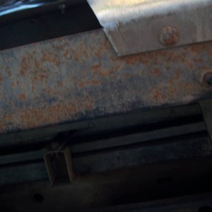 Bottom view of winch mounting plate