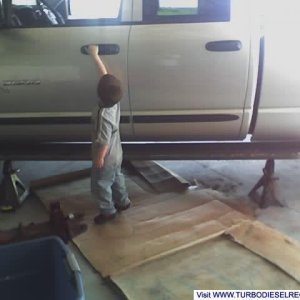 tewst fitting with a helper
