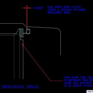 Warn lockout w/2 retaining rings