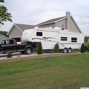 Our Laredo with '48 Willys flat pull