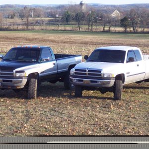 My trucks in the yard