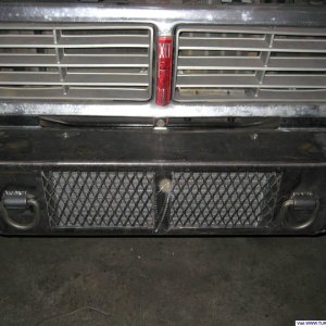 Front bumper top view