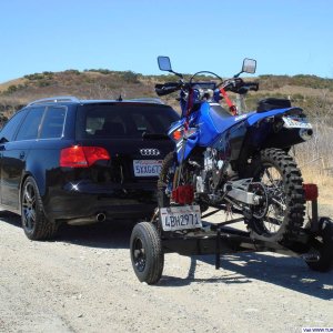 DRZ on trailer