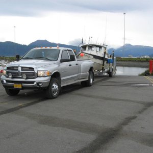 Pulling the boat in Homer, Alaska