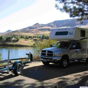 Campground on Brownlee Reservoir (Woodhead Park) in Idaho