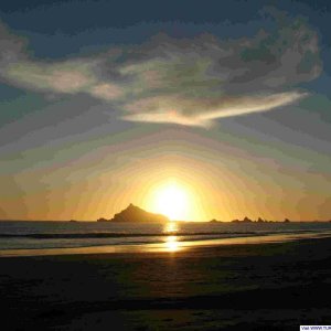 Sunset at Cresent City, CA