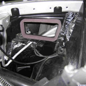 fresh air intake baffle with seal tape