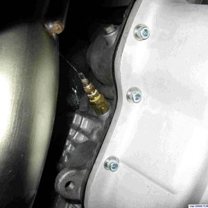 Trans temp sensor installation