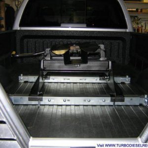 Pullrite 15.5k Super 5th wheel hitch w/Super rail quick release