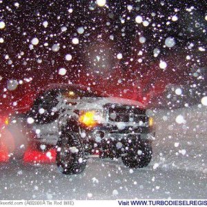 Up at Huntington during a blizzard