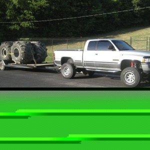 loaded up with some tires for the "work truck"