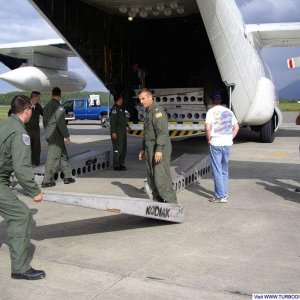 unloading CG 255006 from C130