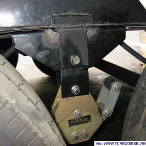 Lift bracket installed