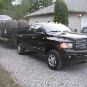 Media 'pulling one of the "work trucks" with my cousin's stock 2003 3500' in category '3rd gen'