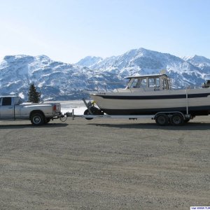 Towing new boat to Alaska