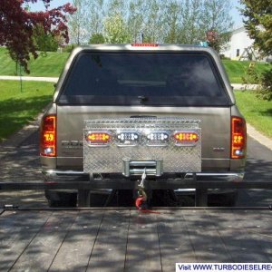Winch Box - White LED Backup and Warning Strobe Lights
