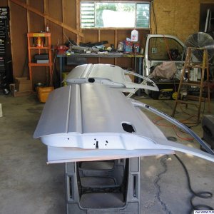 Doors are primed and ready for top coat