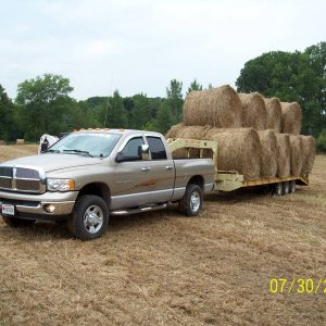 my '03 cummins working on the farm