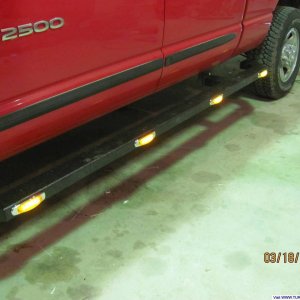 Home made running boards. 2 x 4 x 1/8" Tube