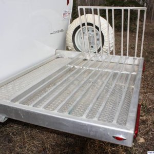bike rack on back of trailer(this one won't break!, maybe the trailer frame