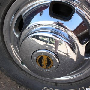 EMS freespin hubs fit nicely in stock hub caps