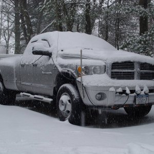 My truck in the first snow of 2012