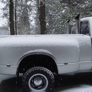 Another shot of my truck sitting in the first snow of 2012.