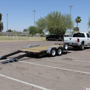 Megacab with trailer