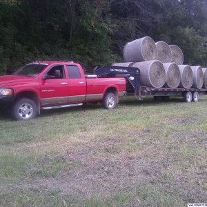 Hauling Round Bales