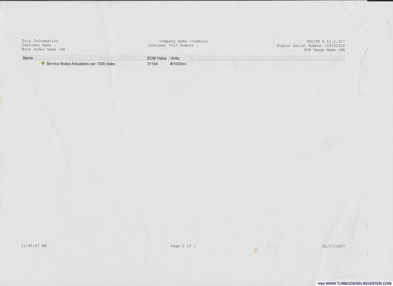 1999 Dodge ECM Printout 2/2