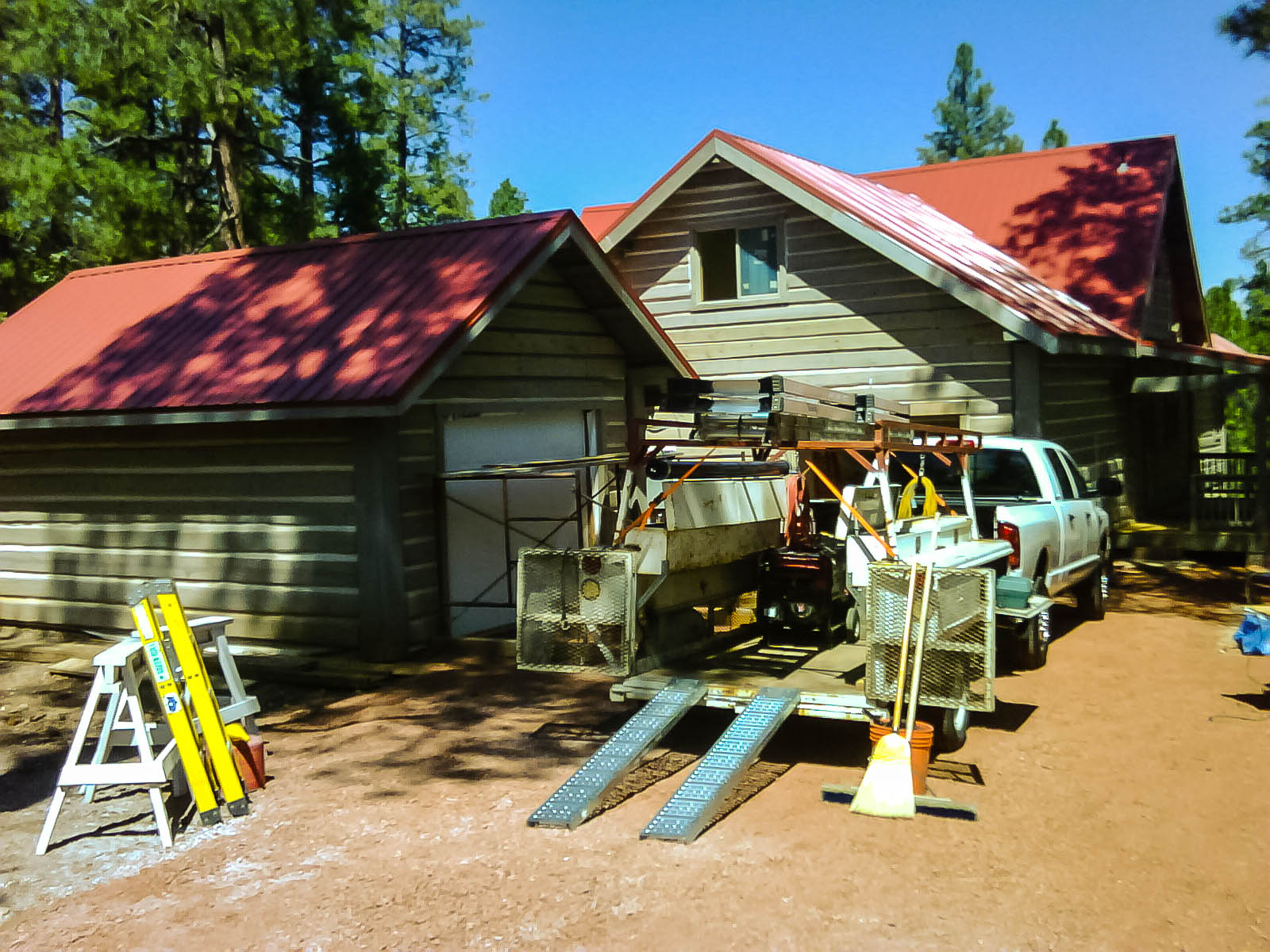 2008-9-15 Working North Of Payson On Cabin