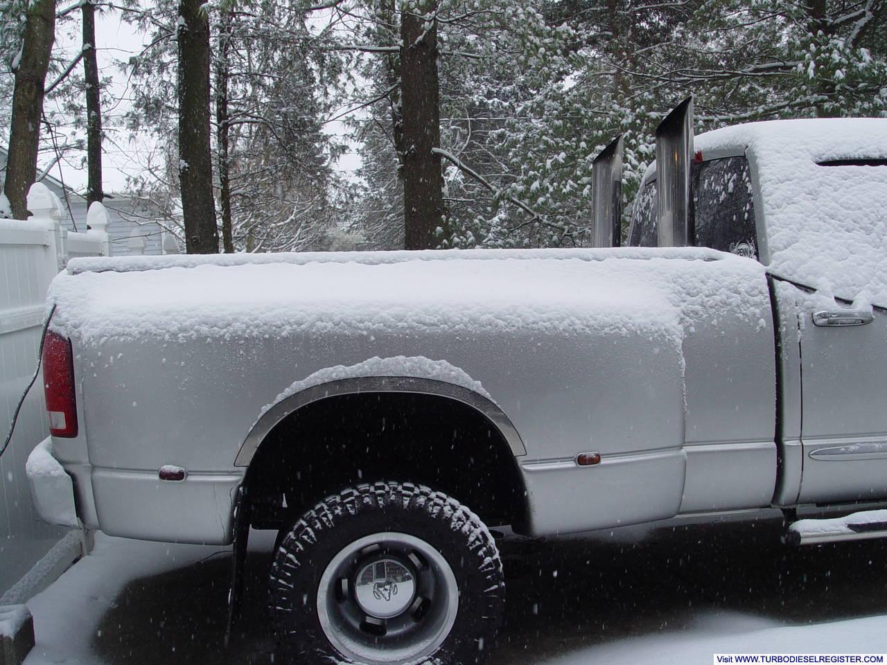 Another shot of my truck sitting in the first snow of 2012.