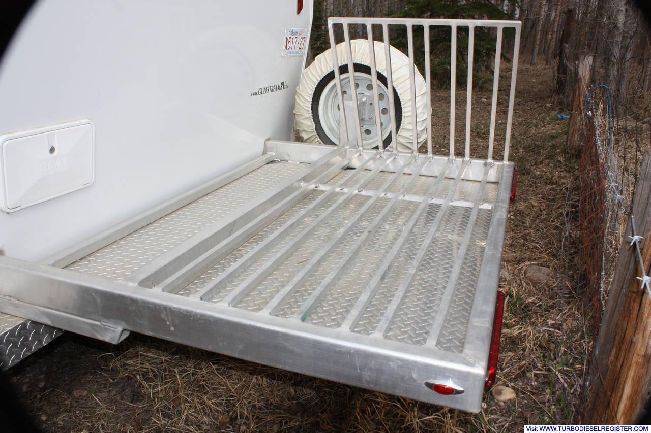 bike rack on back of trailer(this one won't break!, maybe the trailer frame