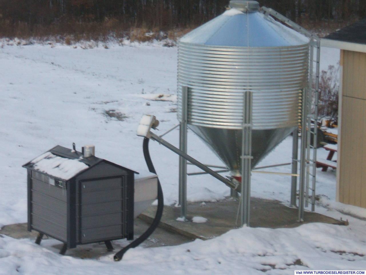 Boiler and grain bin