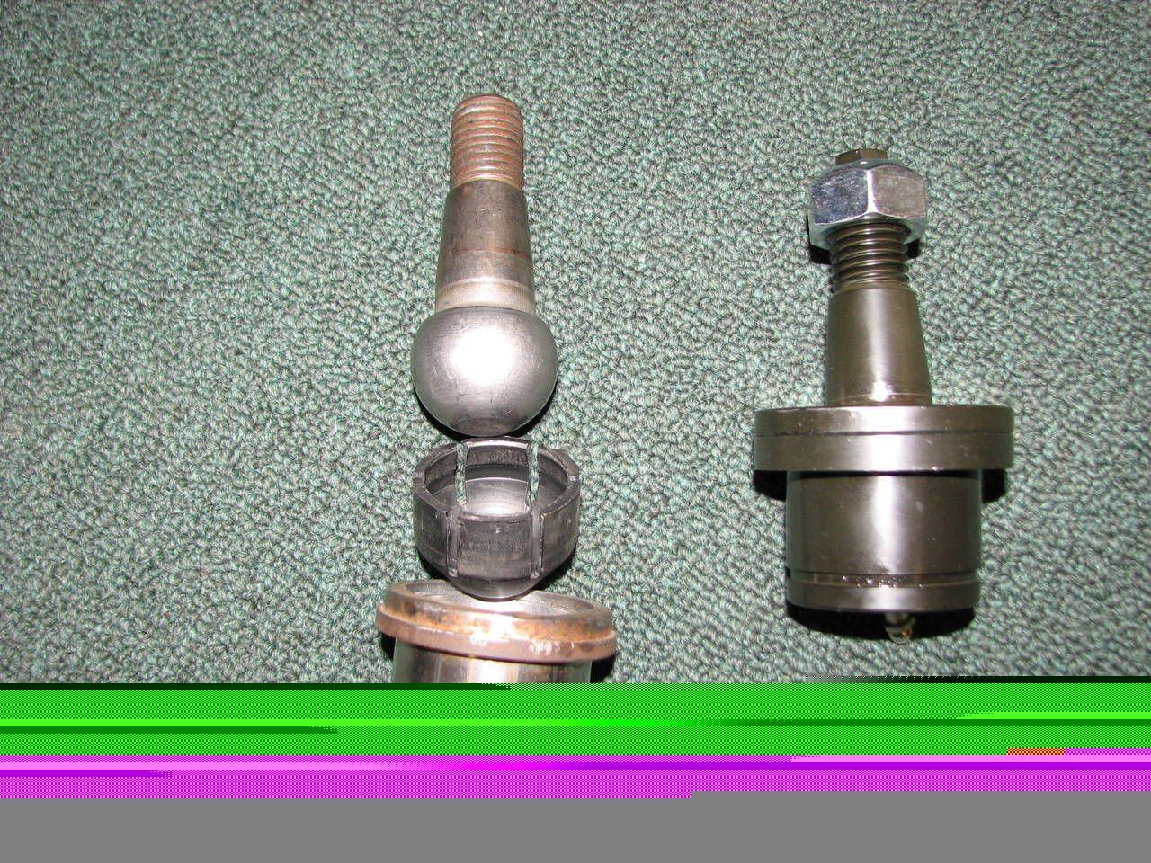 Carli Lower beside factory ball joint