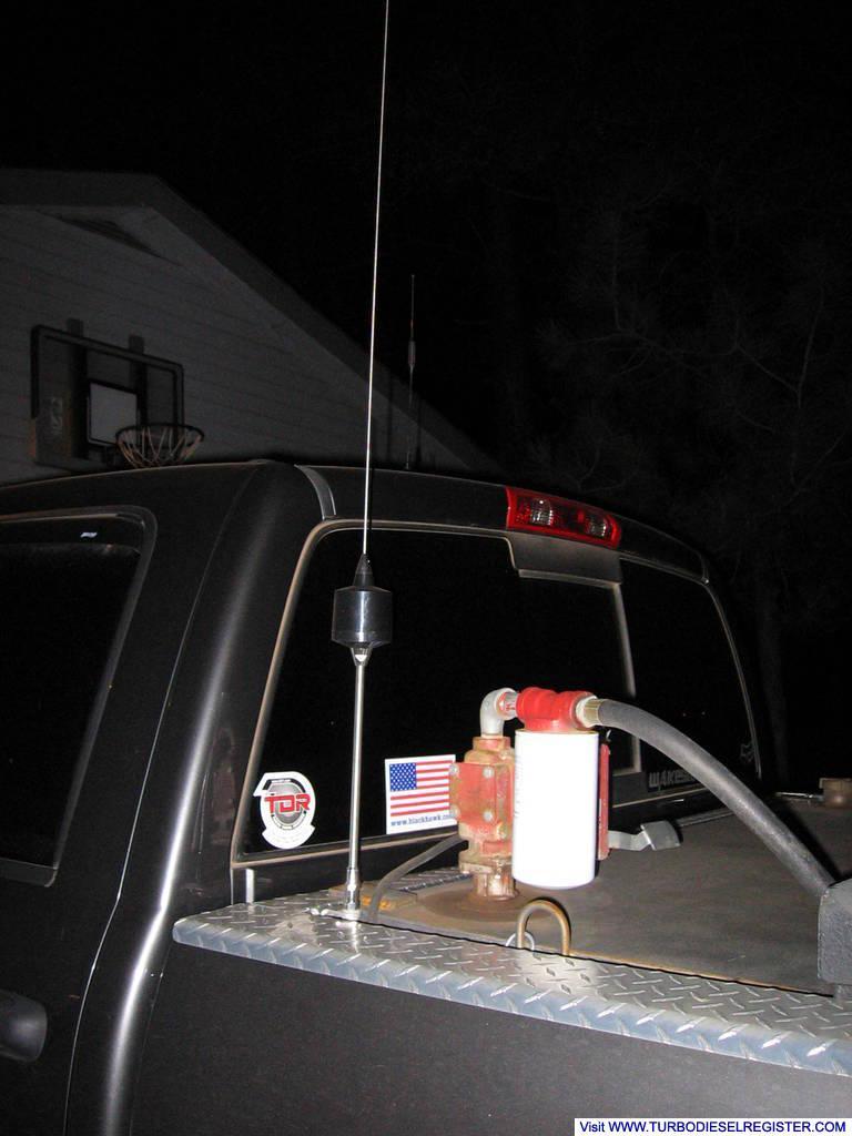 CB antenna / Fuel tank pump/filter