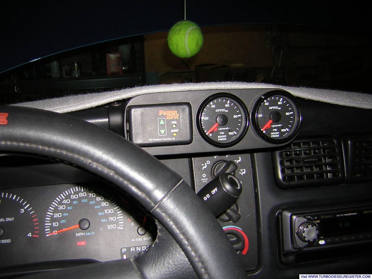Custom dash pod w/TST R35 provision