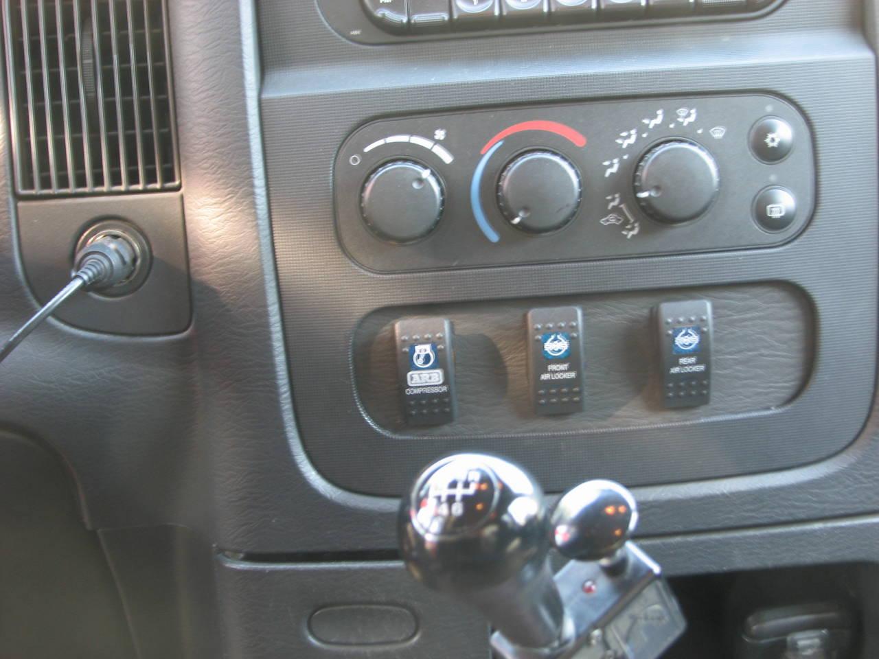 Dash mount ARB switches
