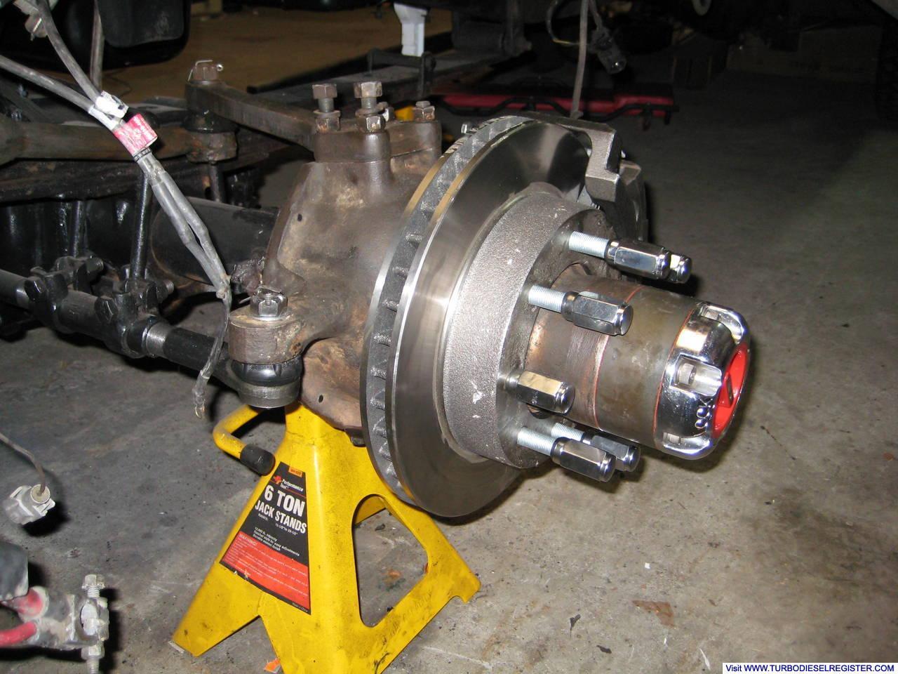 Disc brake conversion